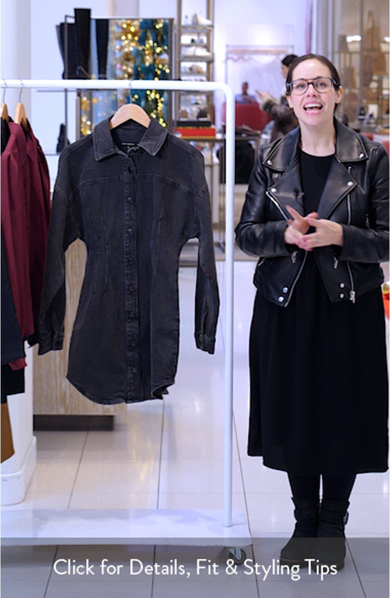 Denim Shirt Minidress, sales video thumbnail