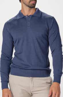 Lightweight Merino Wool Three-Button Polo