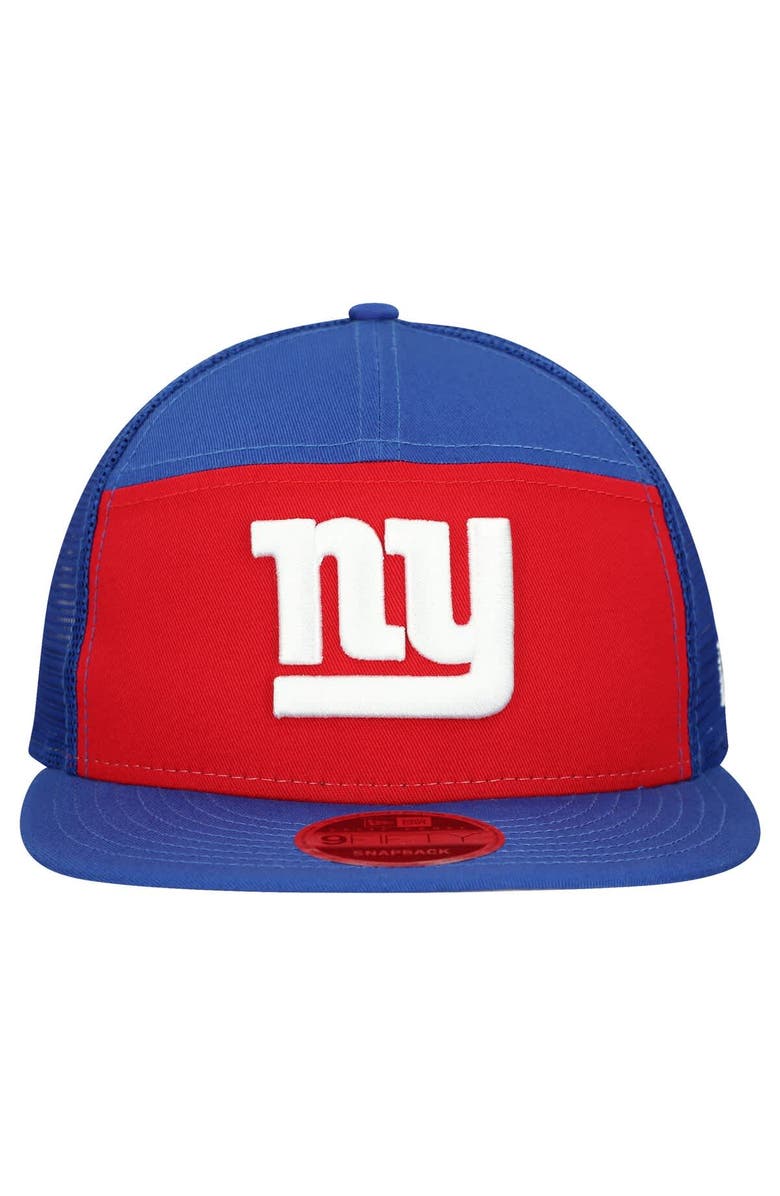 New Era Men's New Era Red/Royal New York Giants Outdoor Split Panel 9FIFTY Snapback Hat, Alternate, color, Red