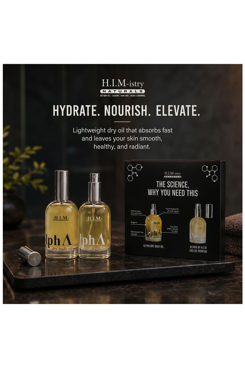 Alpha by H.I.M Eau de Parfum & Dry Body Oil Set, Alternate, color, NO COLOR