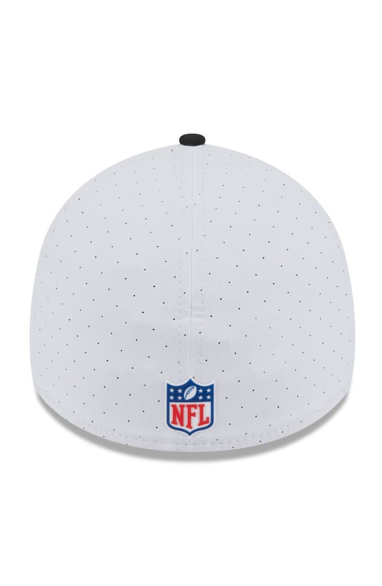 New Era Men's New Era White/Black Jacksonville Jaguars 2025 NFL Training Camp Throwback Logo 39THIRTY Flex Hat, Alternate, color, White