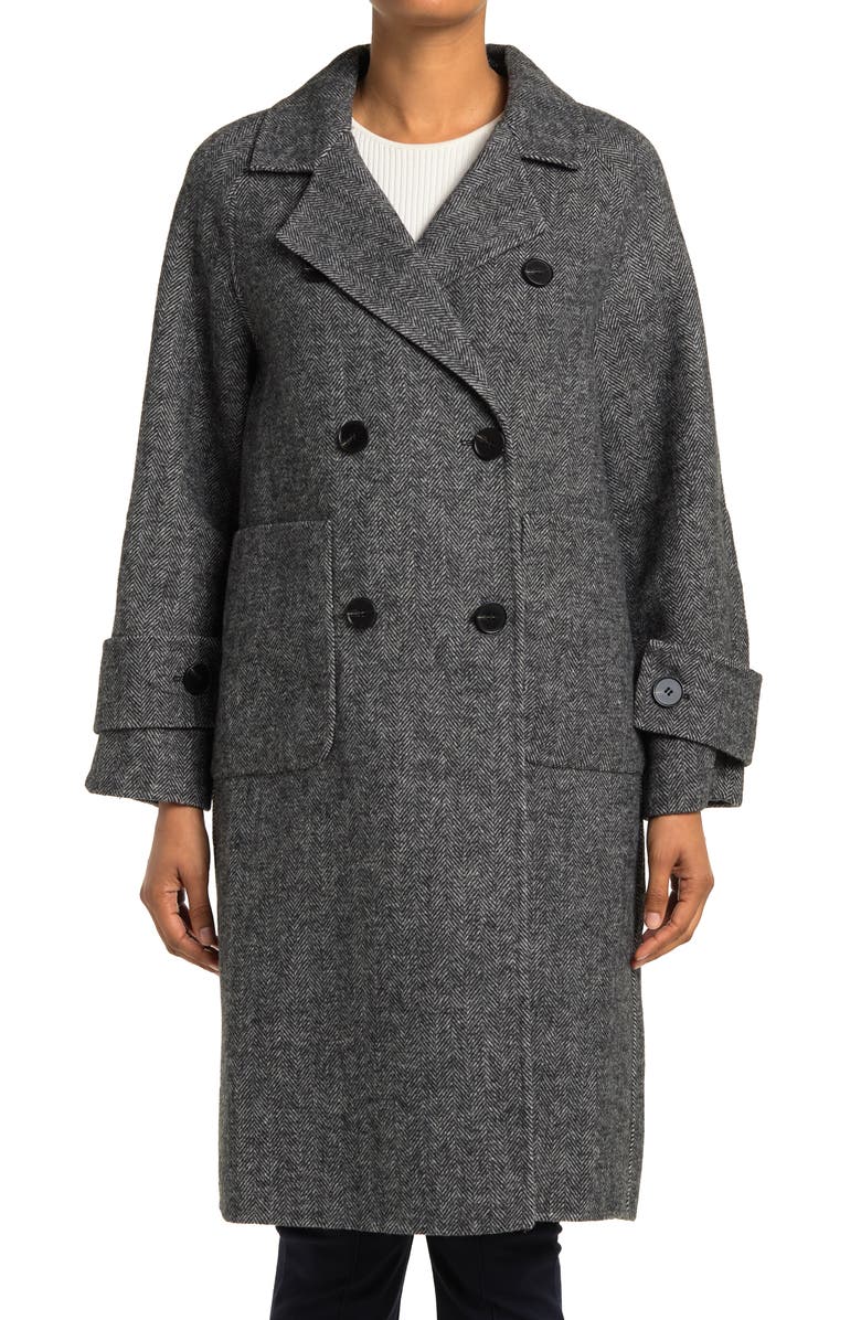 Belle & Bloom BELLE AND BLOOM Rumor Has It Wool Blend Coat, Alternate, color, Charcoal