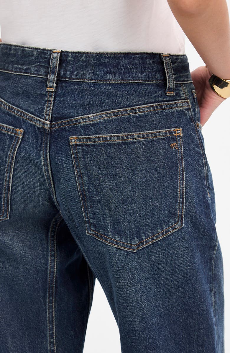 Madewell The Darted Barrel Leg Jeans, Alternate, color, Danver Wash