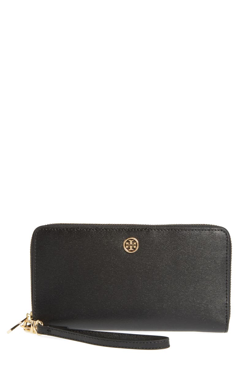 Tory Burch Parker Leather Continental Wallet, Main, color, 