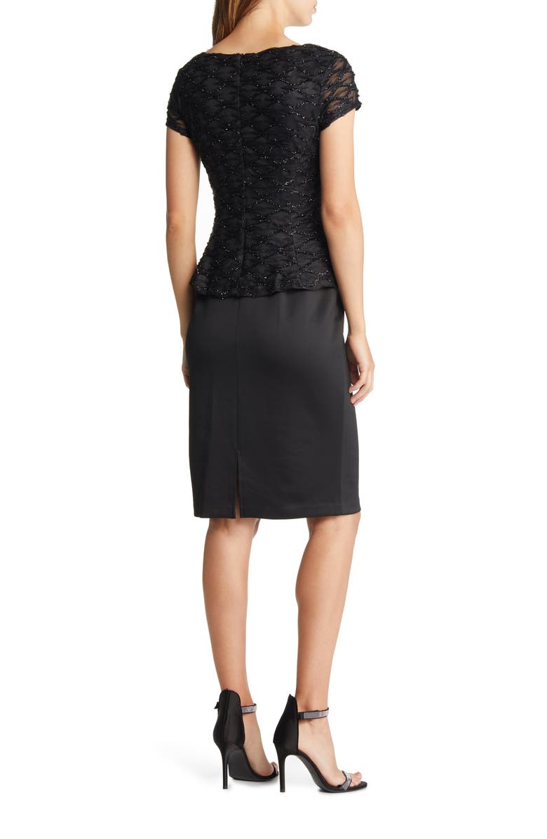 Connected Apparel Sequin Bodice Sheath Dress, Alternate, color, 