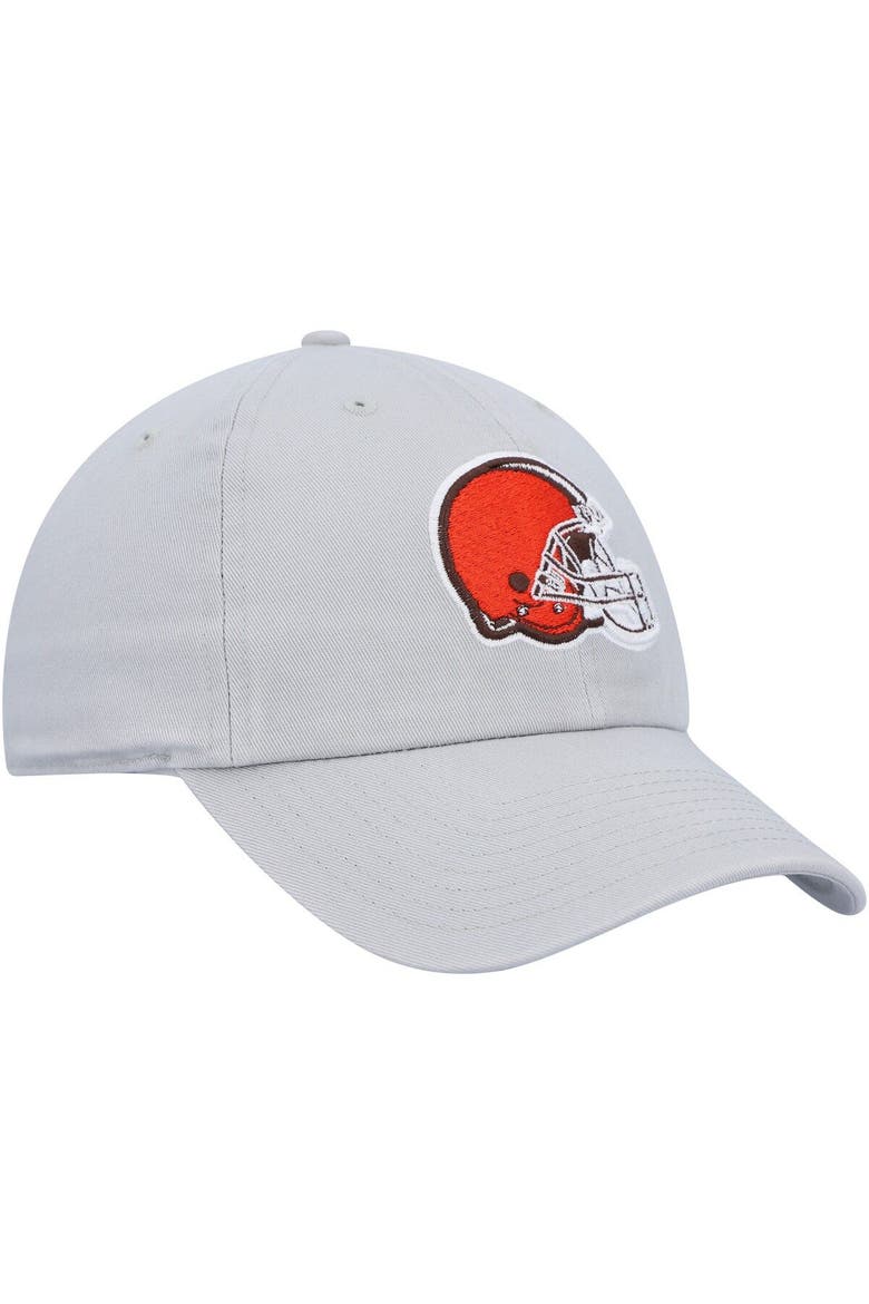 Men's '47 Gray Cleveland Browns Team Clean Up Adjustable Hat, Alternate, color, Gray