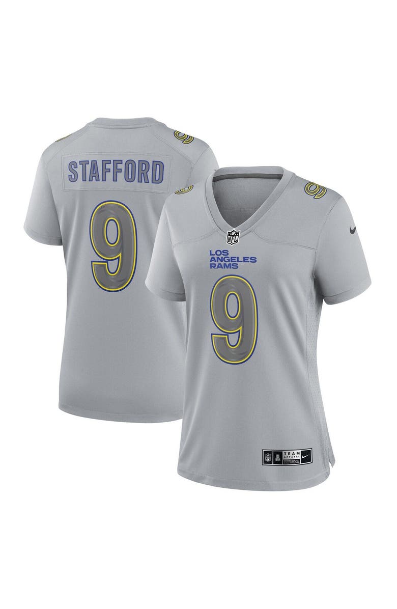 Nike Women's Nike Matthew Stafford Gray Los Angeles Rams Atmosphere Fashion Game Jersey, Main, color, Gray