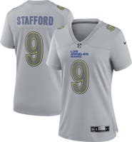 Nike Women's Nike Matthew Stafford Gray Los Angeles Rams Atmosphere Fashion Game Jersey