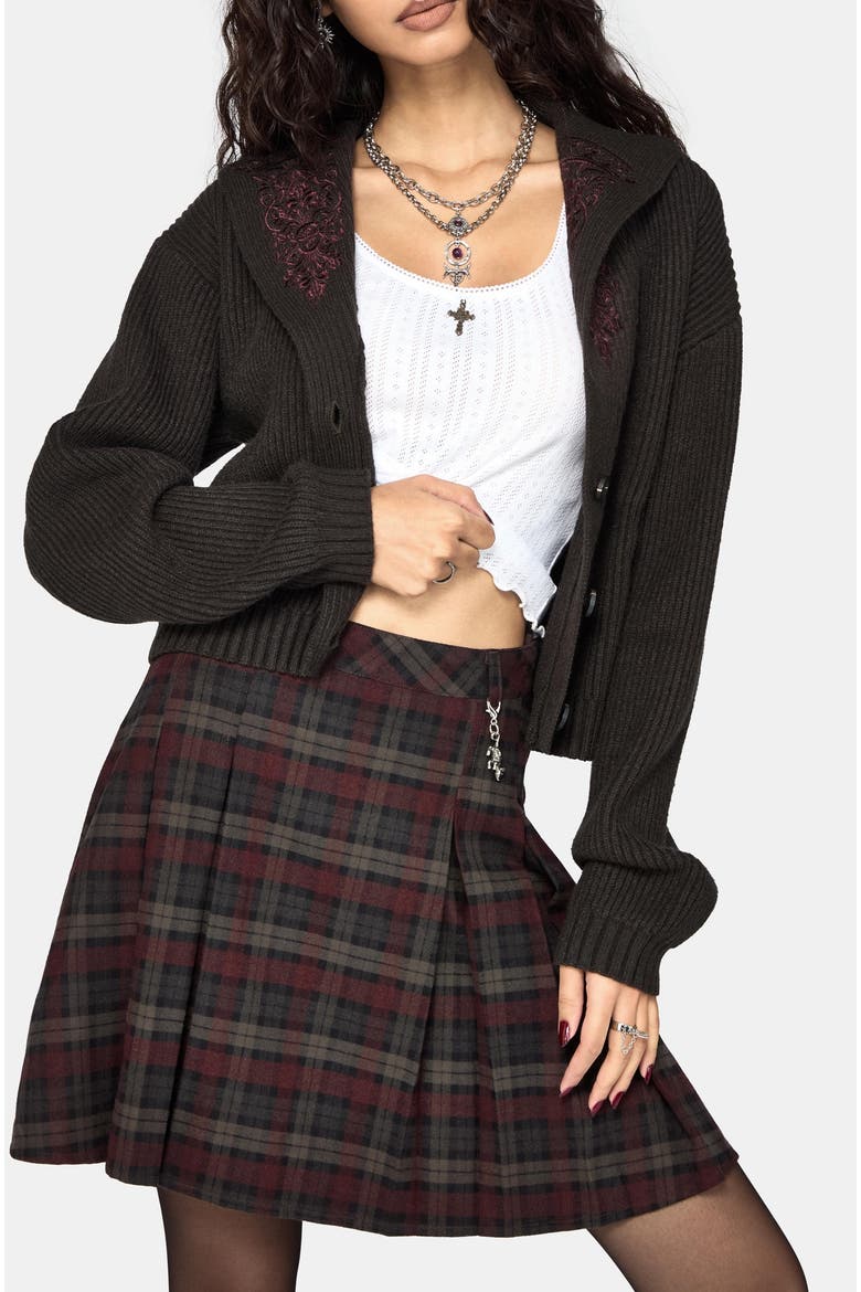 Margaux Collar Cardigan, Main, color, Grey