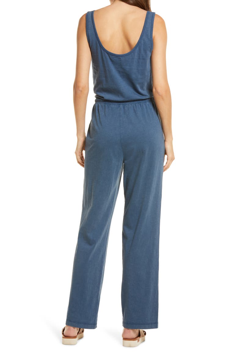 Terra Organic Cotton Jumpsuit, Alternate, color, MAJOLICA BLUE