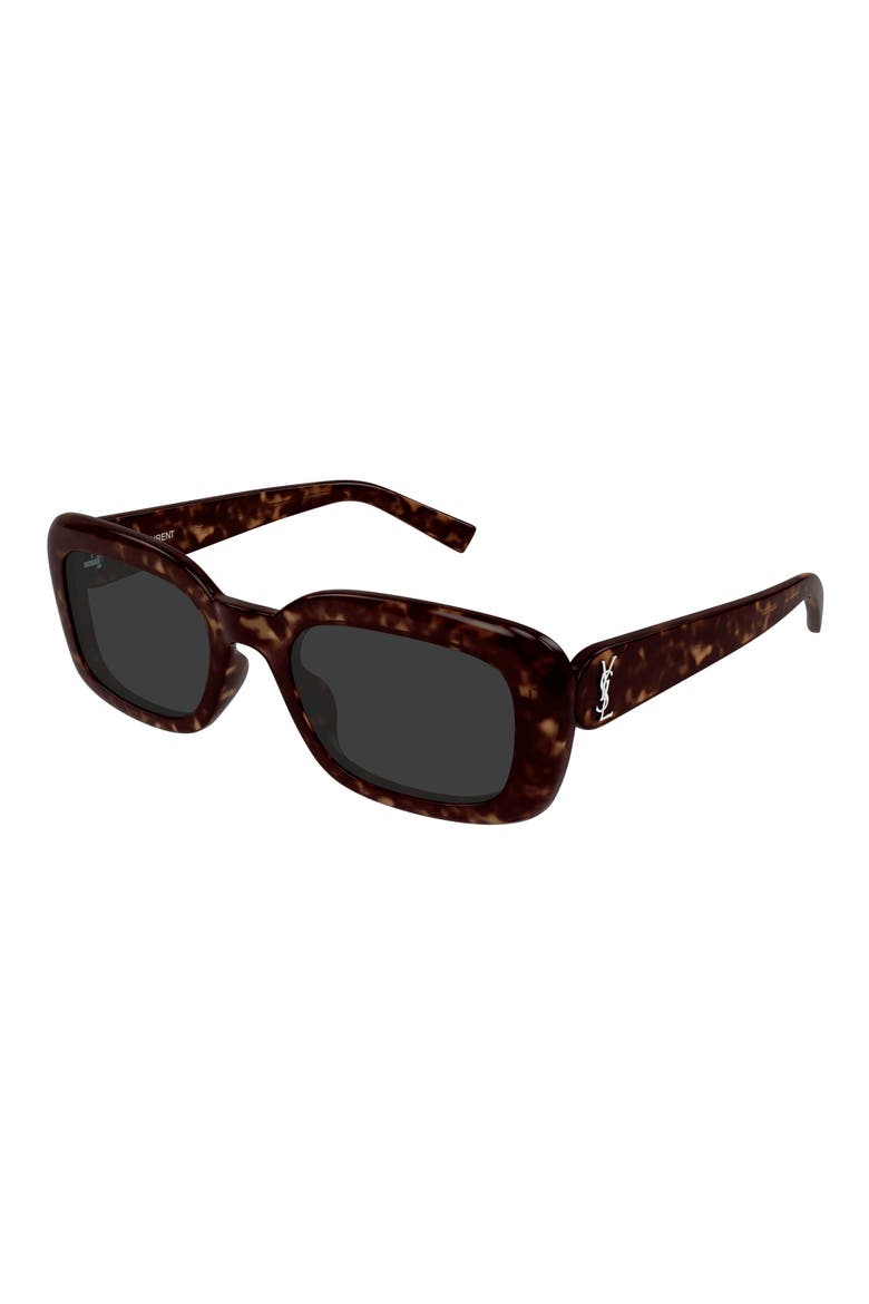 SL M130 53mm Rectangular Sunglasses, Alternate, color, HAVANA