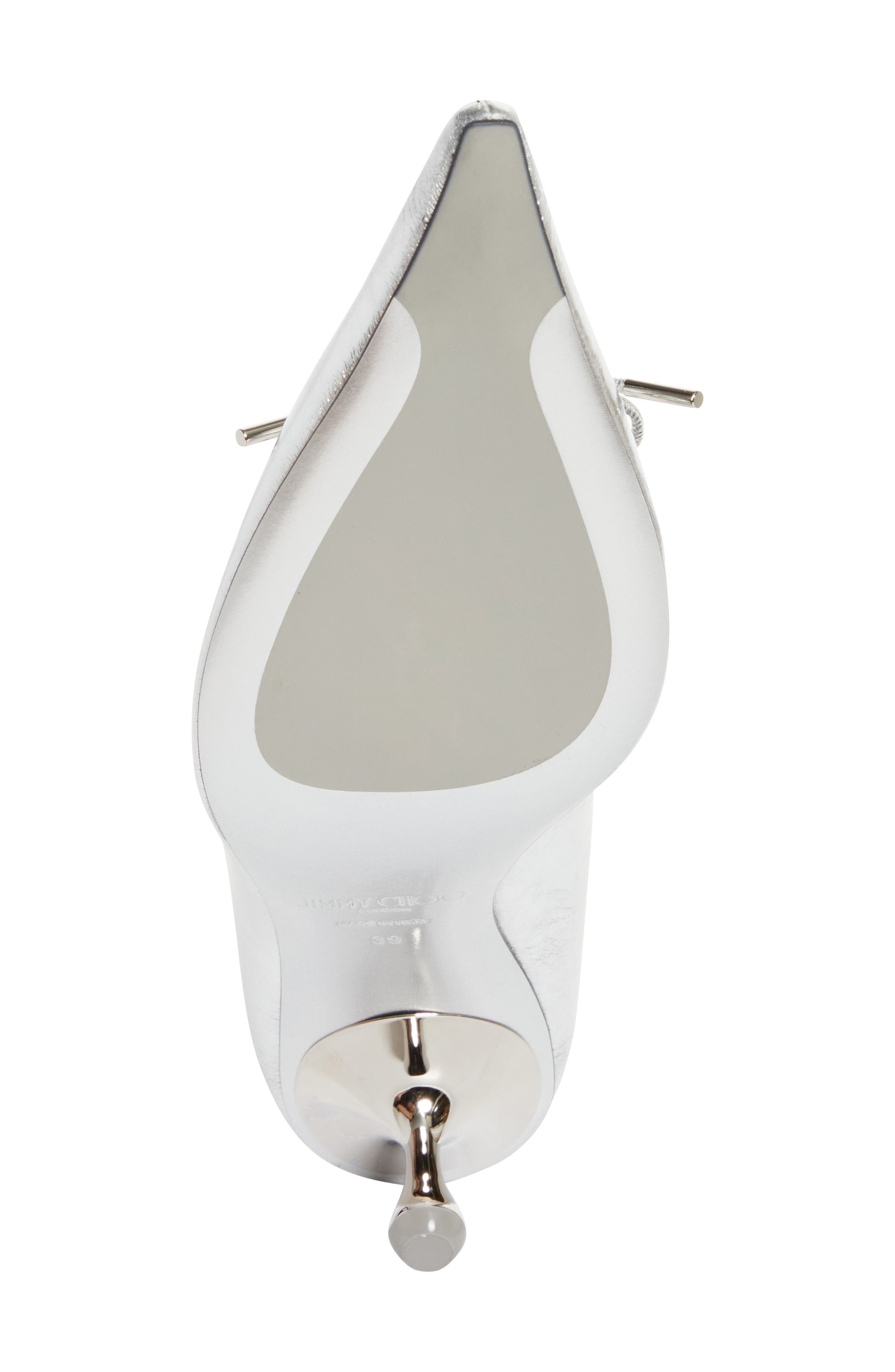 Jimmy Choo Scarlett Pointed Toe Pump, Alternate, color, Silver