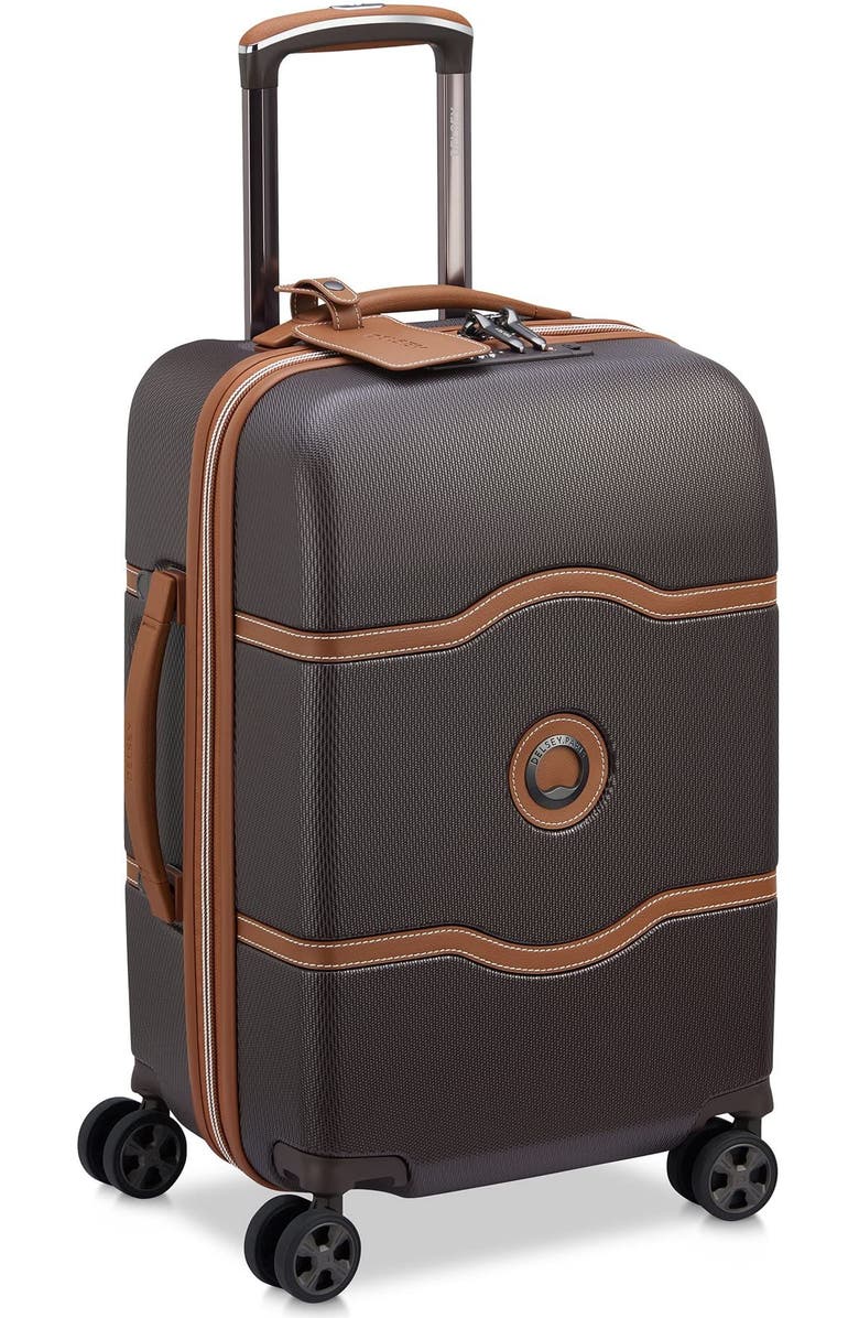 Delsey Paris Chatelet Air 2.0 2 Piece Set 21" CarryOn Spinner & Weekender Luggage Set, Alternate, color, Brown