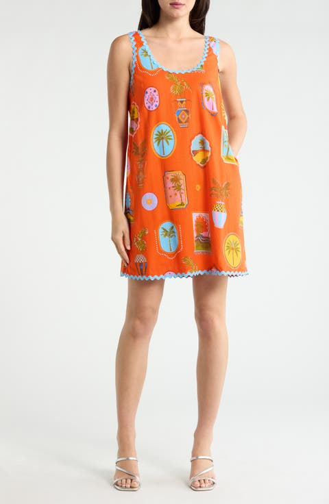 Maury Postcard Auriel Shift Minidress