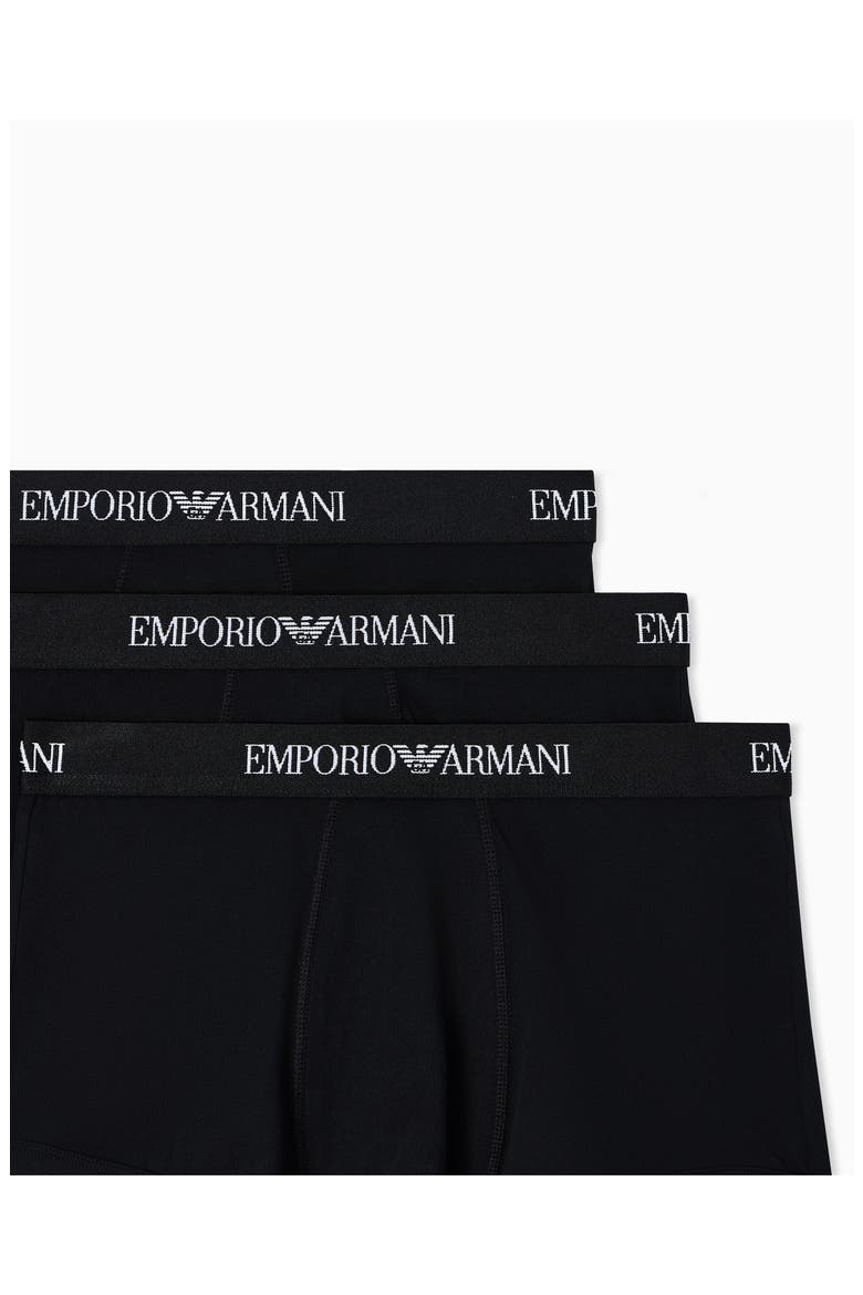3-Pack Cotton Trunks, Alternate, color, SOLID BLACK