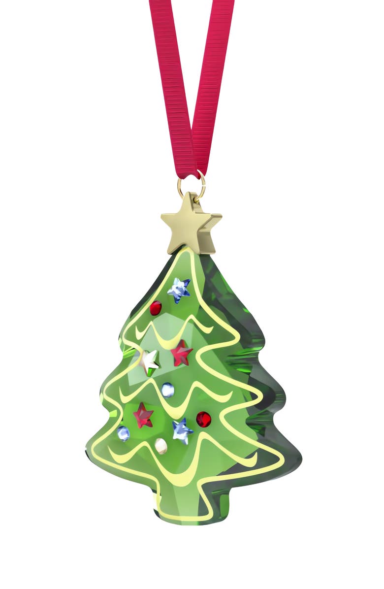 Swarovski Holiday Cheers Crystal Tree Ornament, Alternate, color,