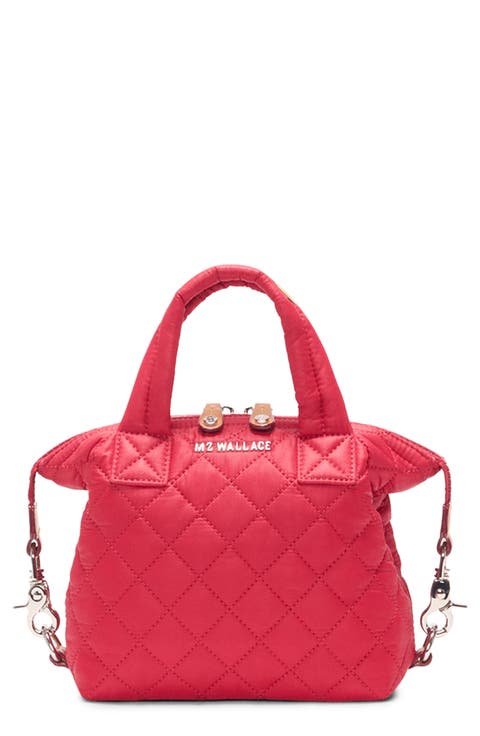 Micro Sutton Quilted Nylon Top Handle Bag