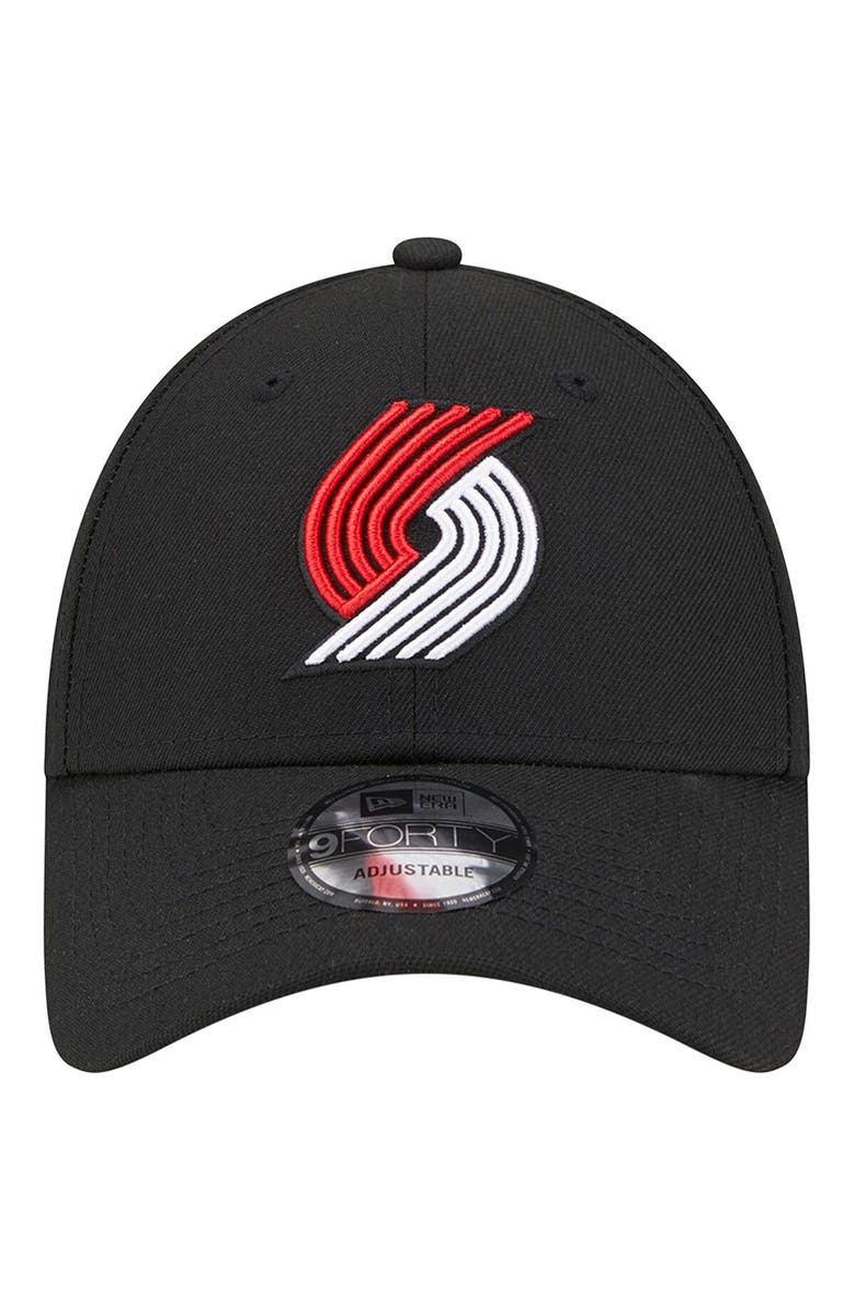New Era Portland Trail Blazers Black 9Forty A-Frame Snapback Casquette Noir