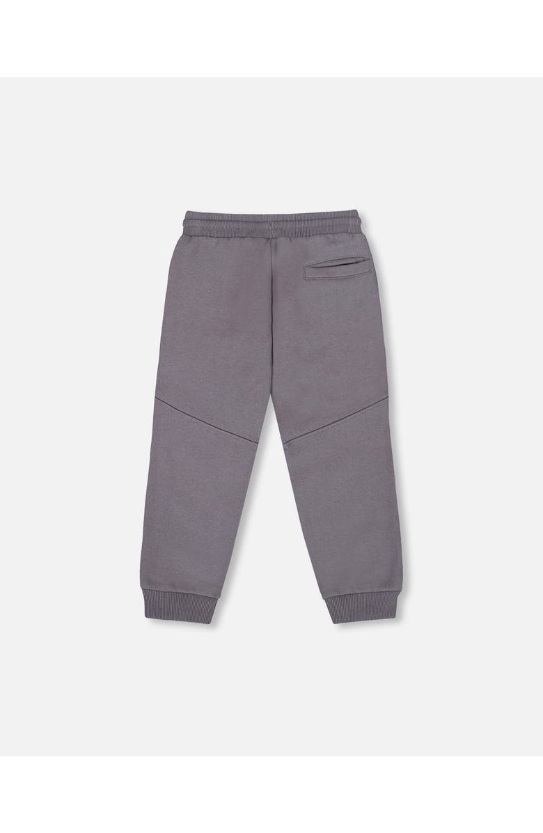 Deux par Deux Fleece Sweatpants with Pockets, Alternate, color, Dark Gray