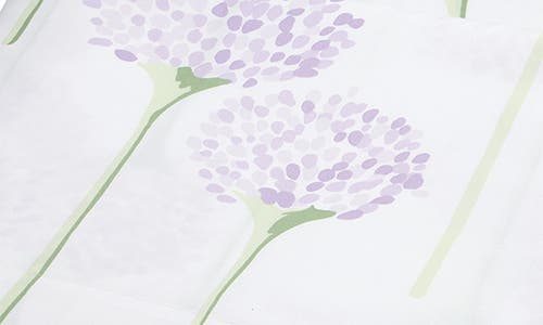 Matouk Floral Cotton Percale Flat Sheet In Lavender