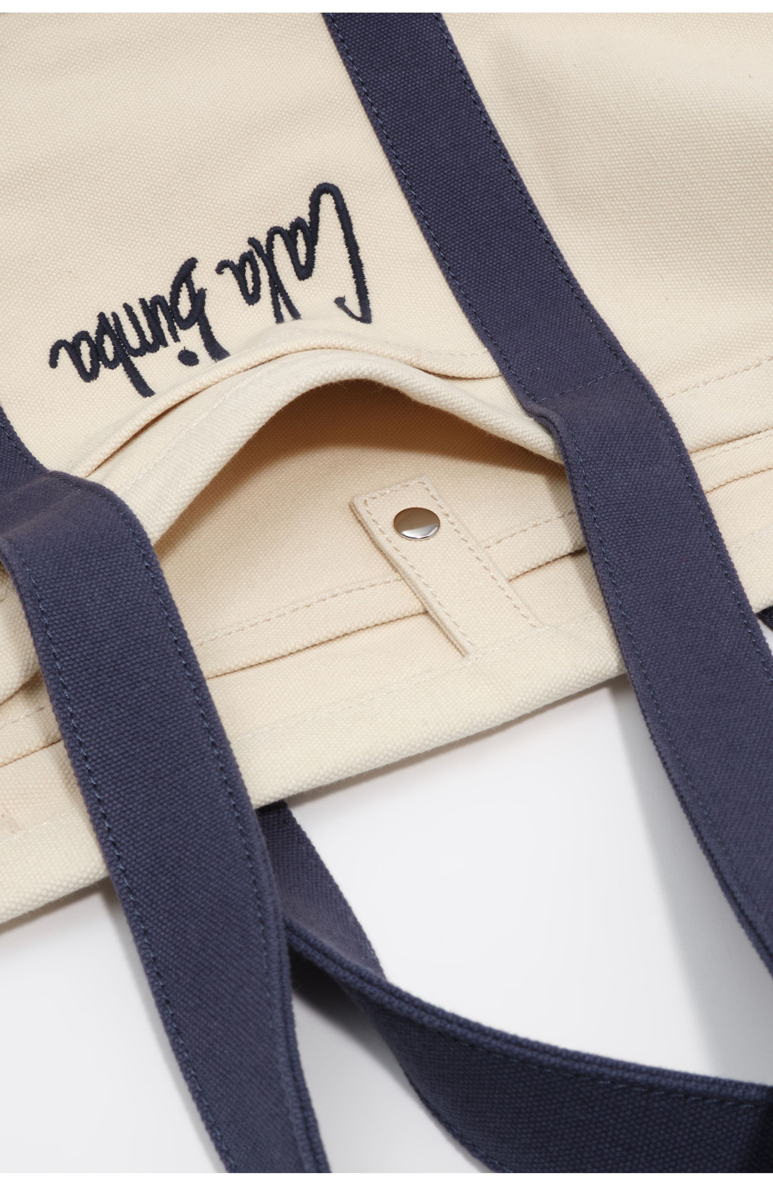 Cotton Maxi Beach Bag, Alternate, color, LIGHT NAVY