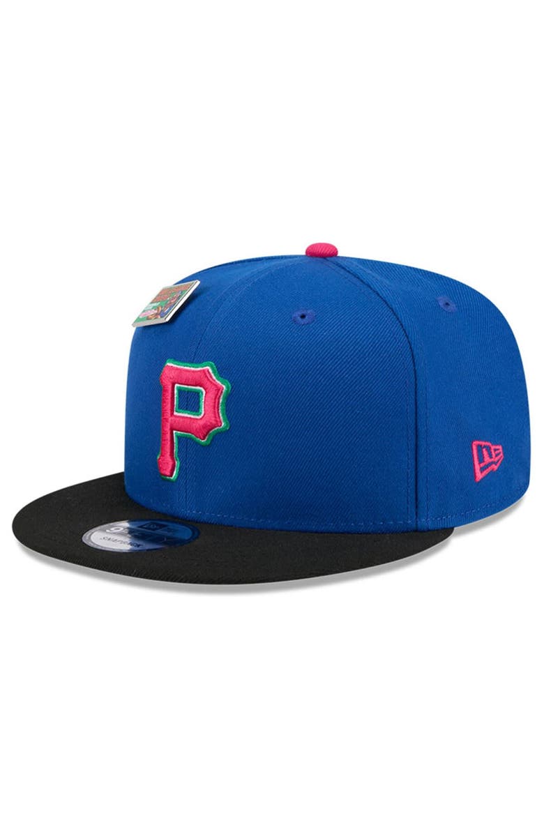New Era Men's New Era Royal/Black Pittsburgh Pirates Watermelon Big League Chew Flavor Pack 9FIFTY Snapback Hat, Alternate, color, Royal