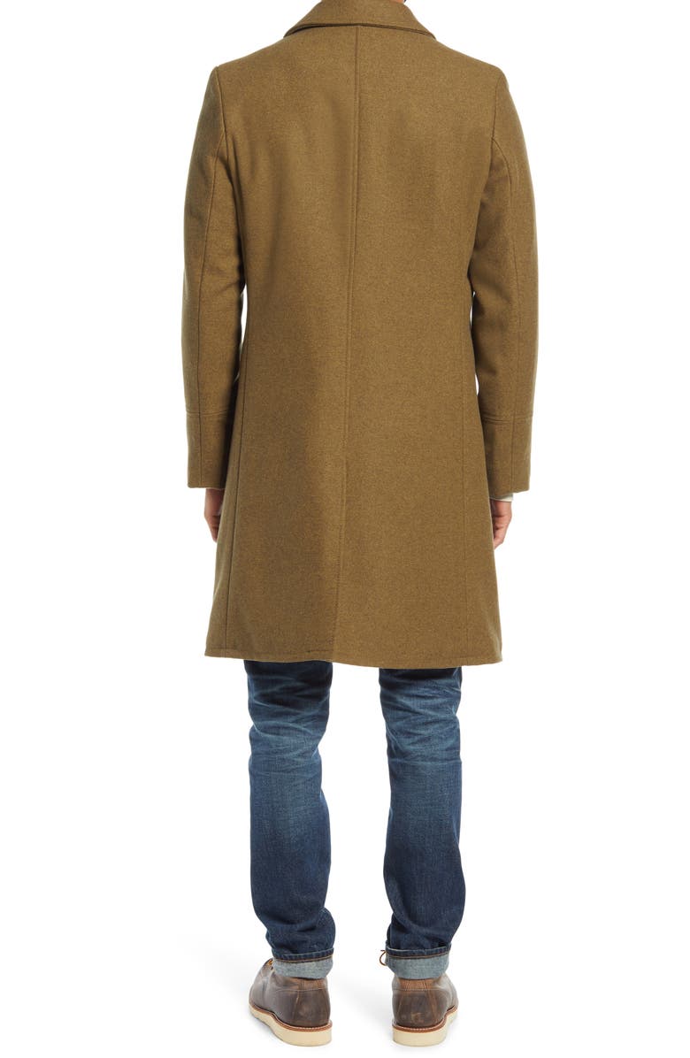Schott NYC Wool Blend Officer's Coat, Alternate, color, 