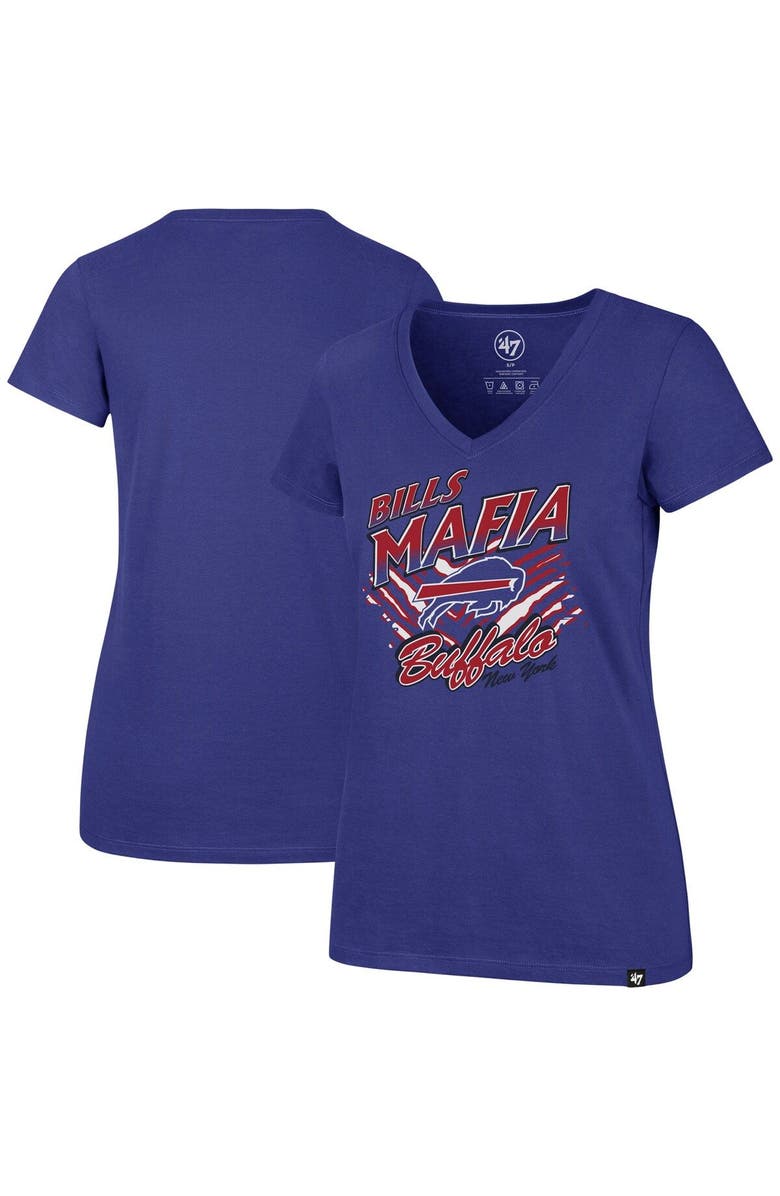 '47 Women's '47 Royal Buffalo Bills Team Regional Ultra Rival V-Neck T-Shirt, Main, color,