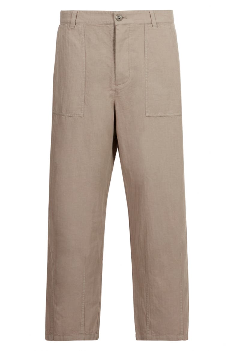 Archer Cotton & Linen Trousers, Alternate, color, BLEACHED KHAKI
