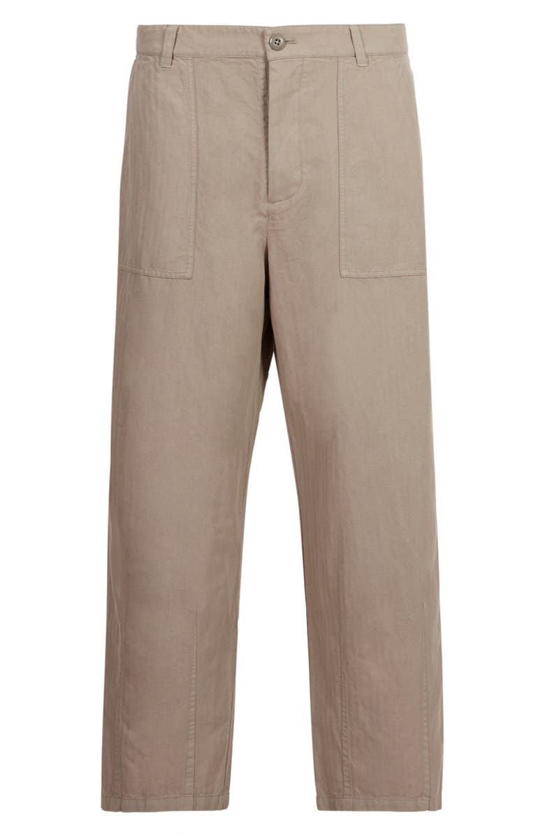 AllSaints Archer Cotton & Linen Trousers, Alternate, color, 