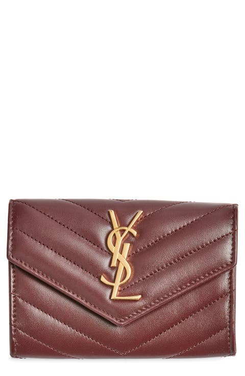 Small Matelassé Leather Envelope Wallet