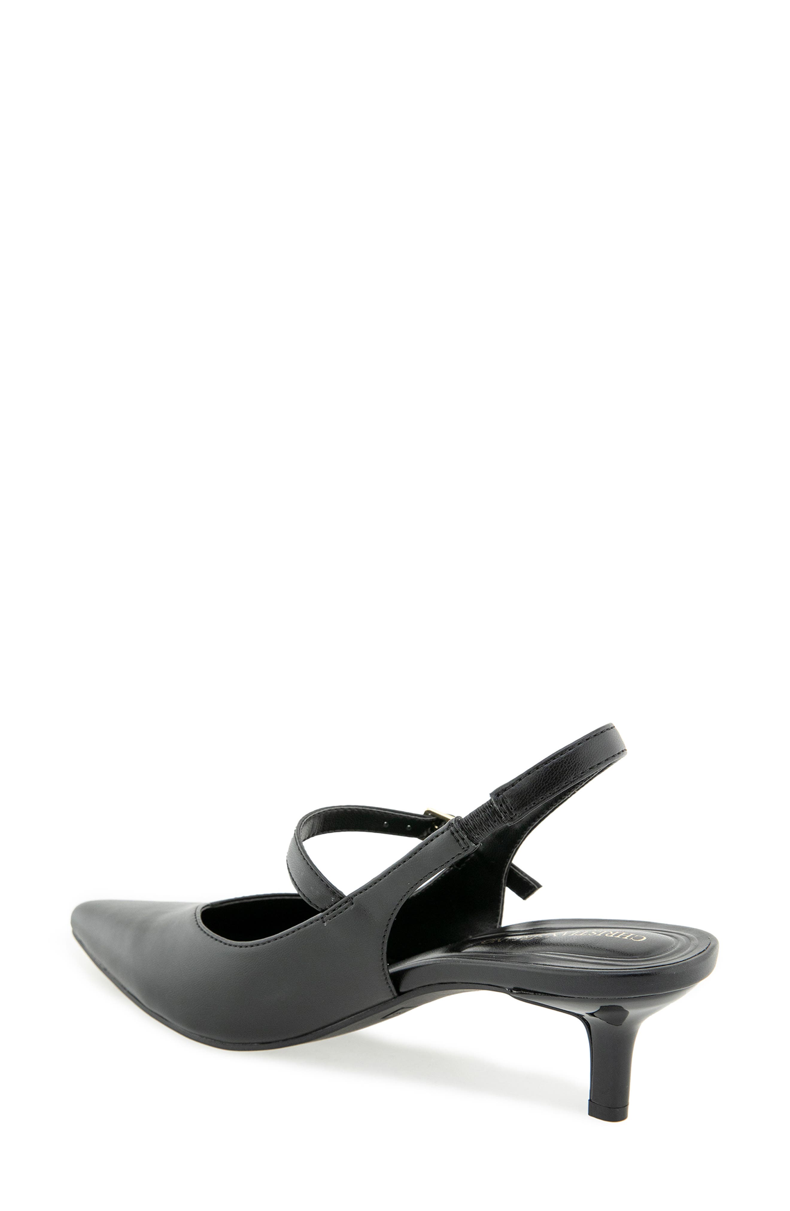 Christian Siriano Daray Slingback Pump, Alternate, color, Black Pu