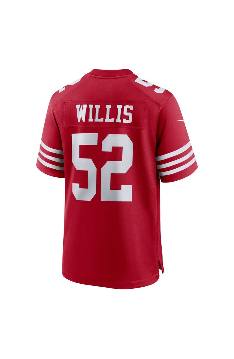 Nike Men's Nike Patrick Willis Scarlet San Francisco 49ers Retired Player Game Jersey, Alternate, color, 