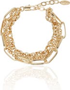 Ettika Chunky Layered Chain Bracelet