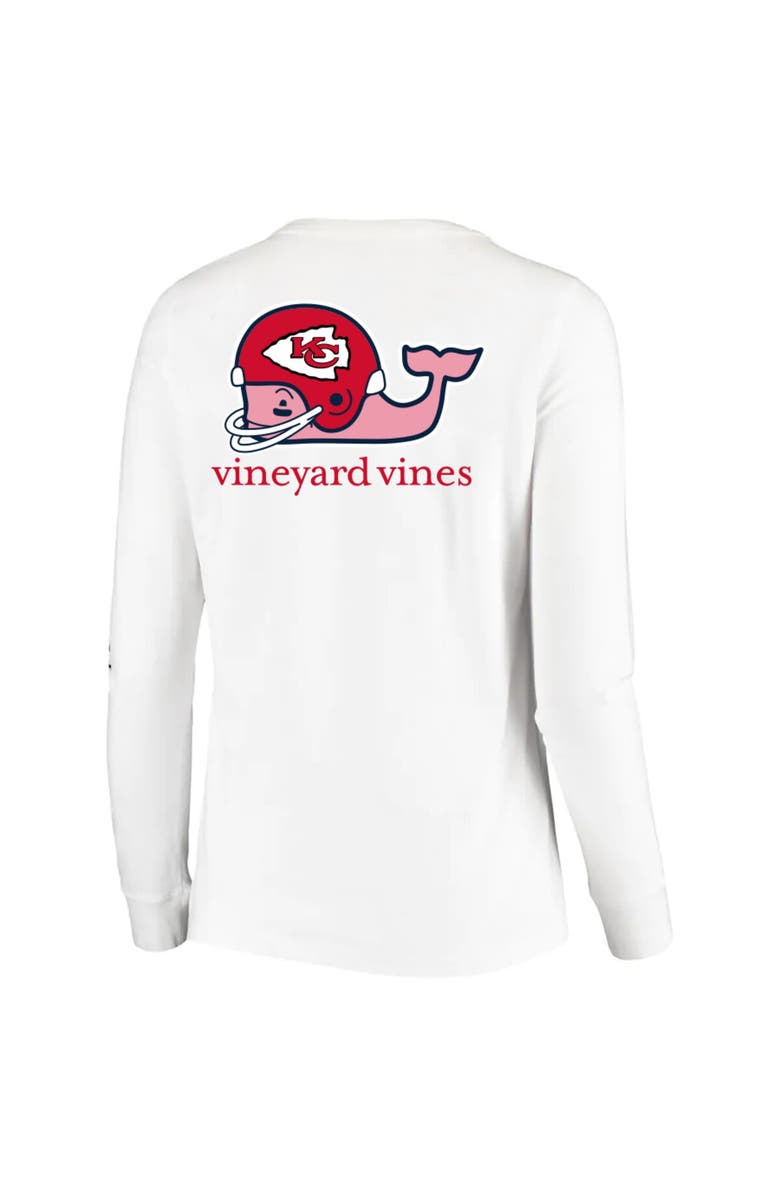 vineyard vines Women's Vineyard Vines White Kansas City Chiefs Helmet Long Sleeve T-Shirt, Alternate, color, 