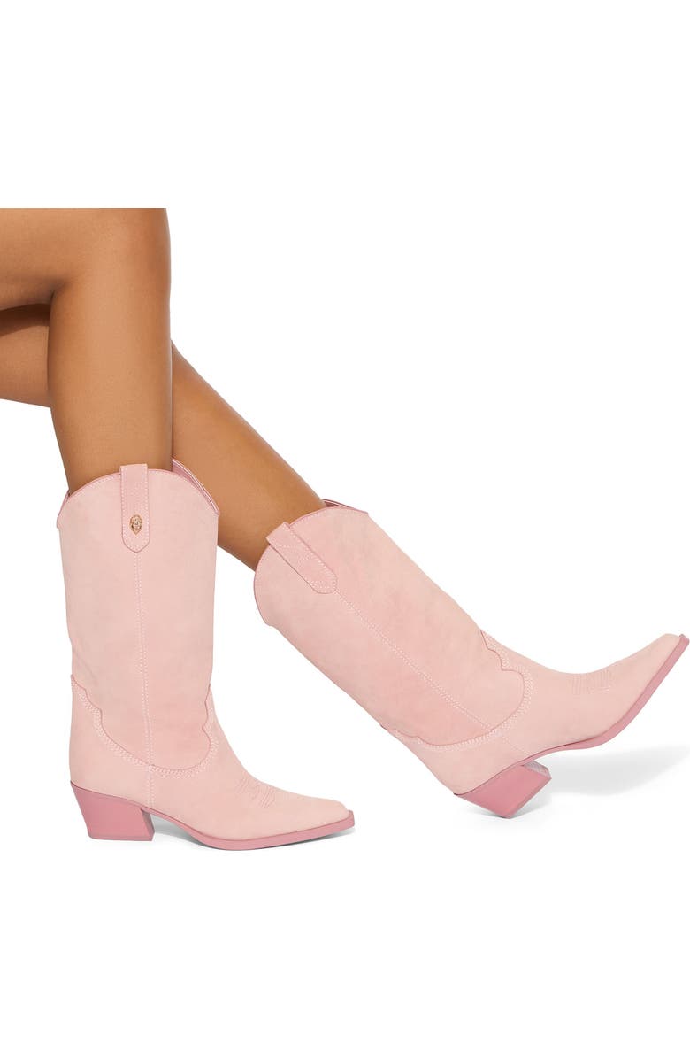 Kurt Geiger London Kiss Western Boot, Alternate, color, Light/ Pastel Pink