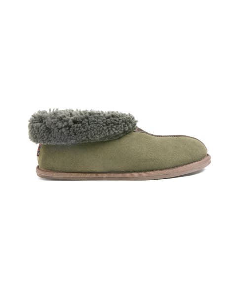British Shearling Bootee Slippers