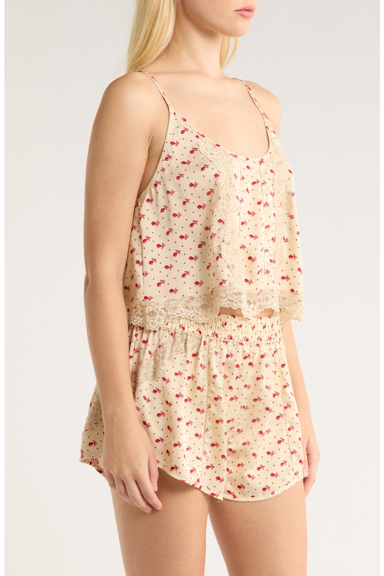 Midnight Muse Satin Pajamas, Alternate, color, SAND COMBO