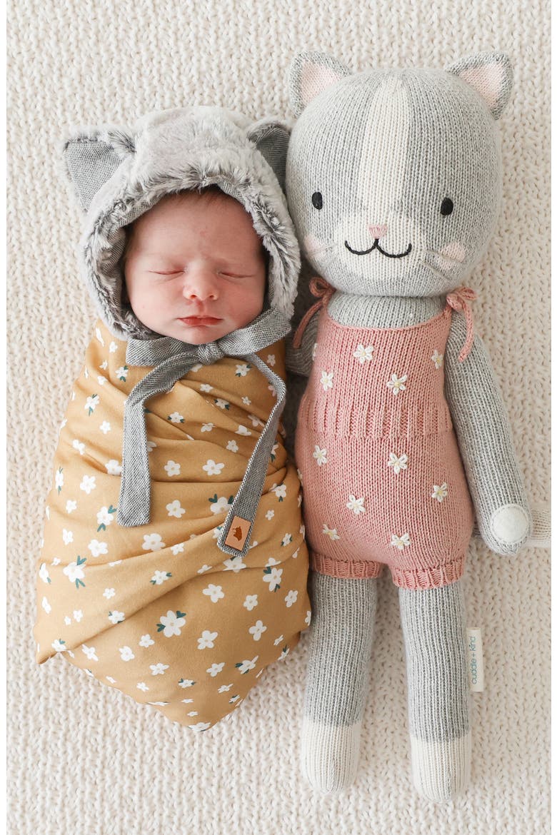 Daisy the Kitten Stuffed Animal, Alternate, color, PINK/ GREY