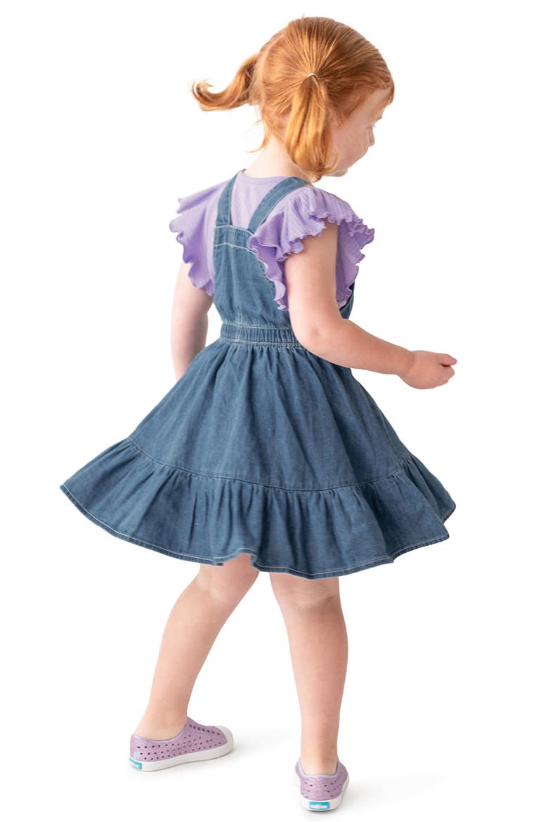 Denim Jumper Dress, Alternate, color, DENIM