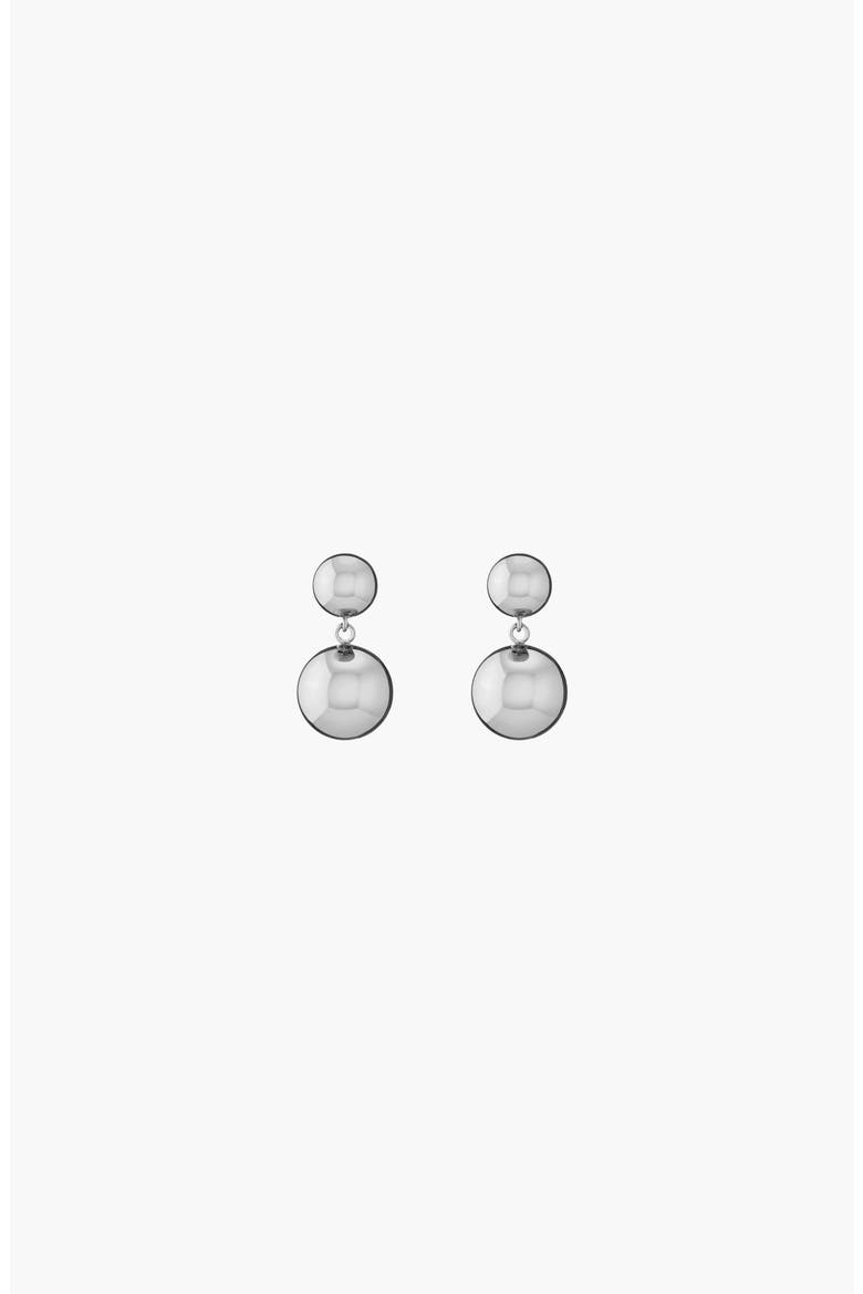 Graduated Ball Drop Earrings, Alternate, color, White