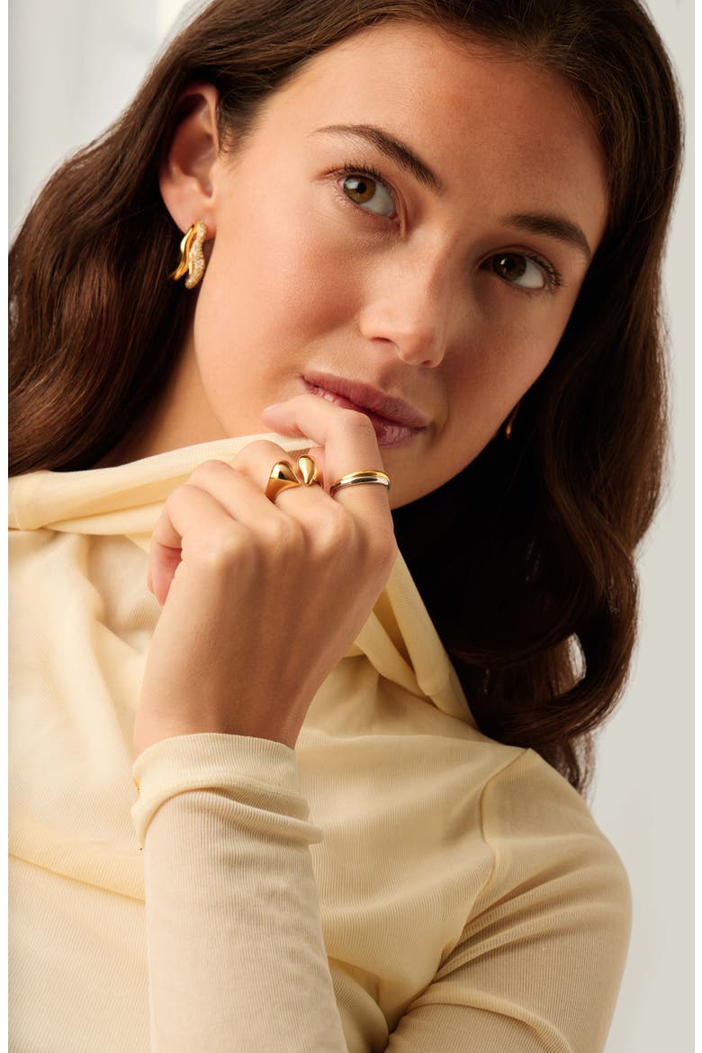 Molten Heartbreaker Statement Ring, Alternate, color, GOLD