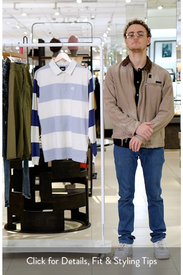 Two-Tone Ward Stripe Long Sleeve Rugby Polo video