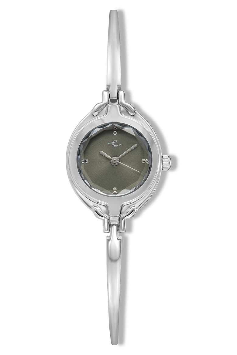 Dainty Bangle Bracelet Watch, Main, color, OLIVE AND SILVER