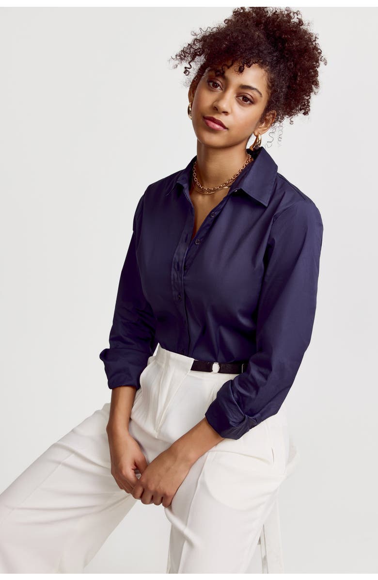 The Shirt by Rochelle Behrens The Icon Shirt, Alternate, color, Dark Navy