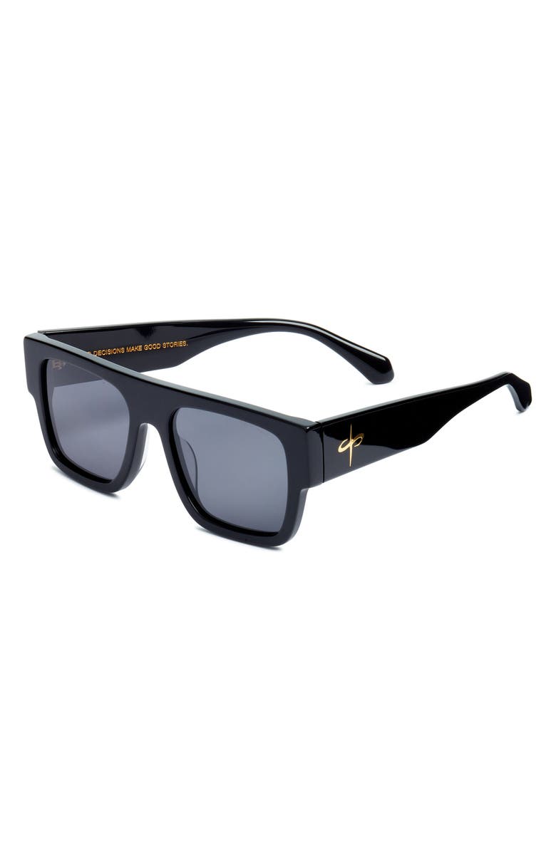 SANTO STUDIO Sheckler Sunglasses, Alternate, color, Shiny Black