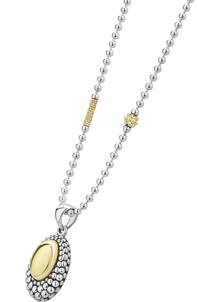 LAGOS High Bar Oval Pendant Necklace, Alternate, color,