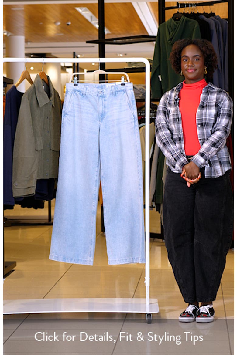 Stella Mid Rise Wide Leg Palazzo Jeans video
