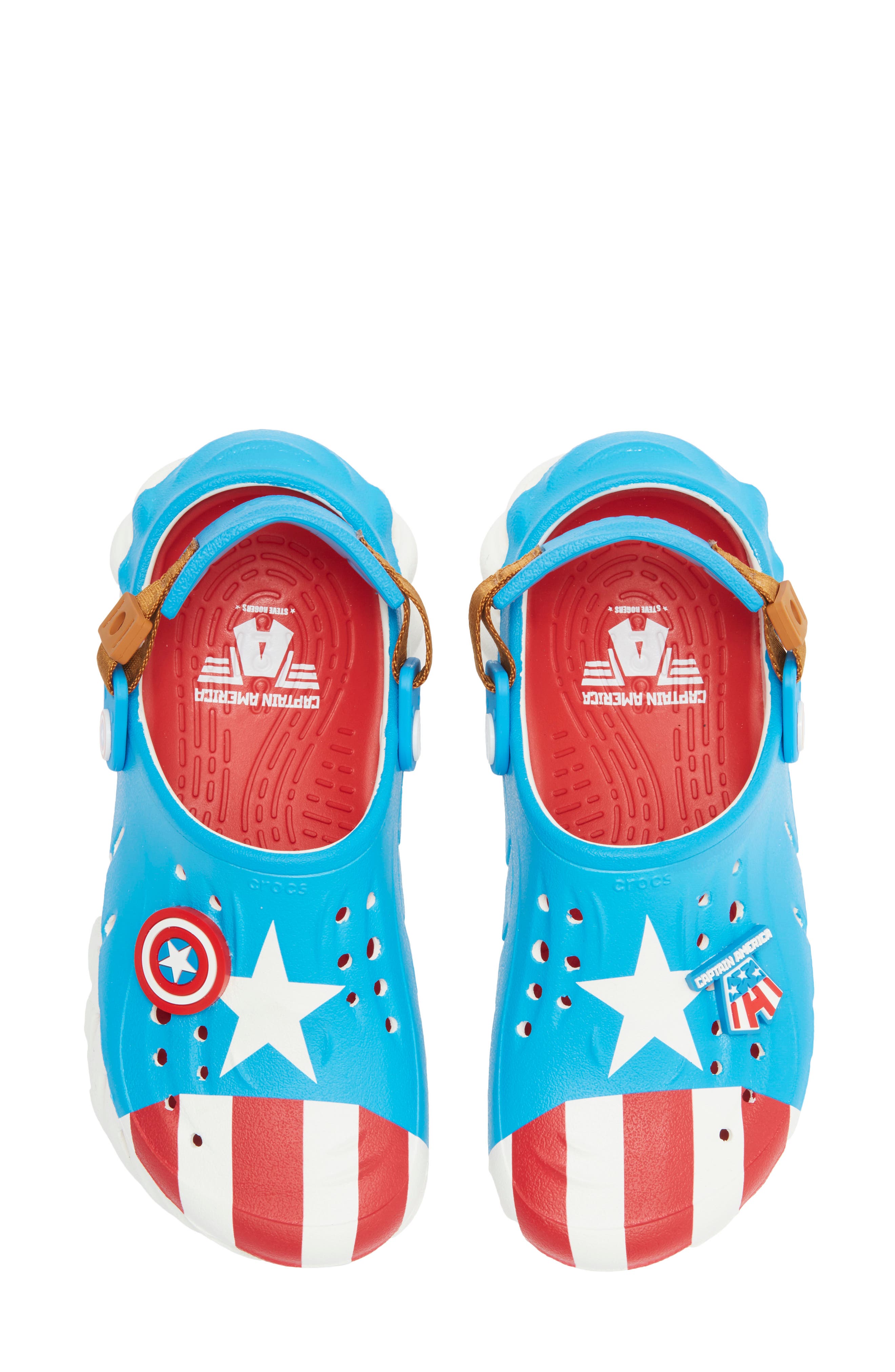 CROCS Kids' Captain America Echo Clog, Alternate, color, 