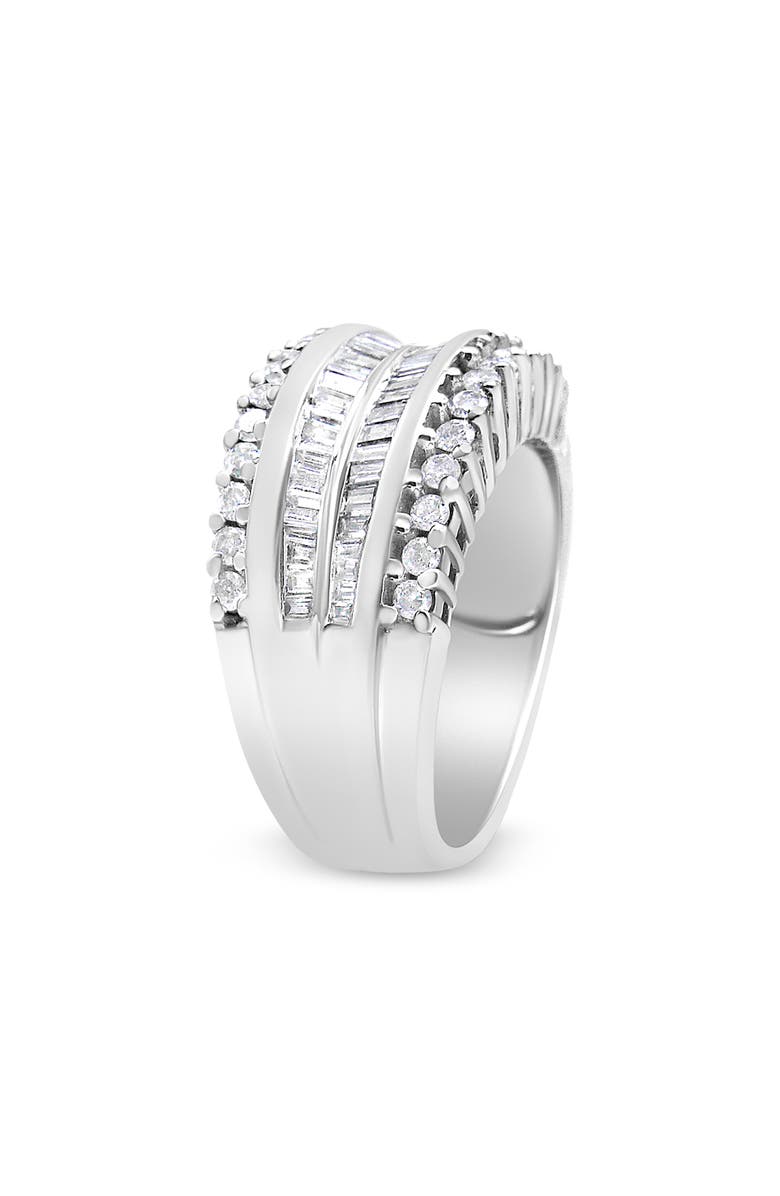 Haus of Brilliance 14K White Gold 1.00 Cttw Diamond Modern Band Ring, Alternate, color, White